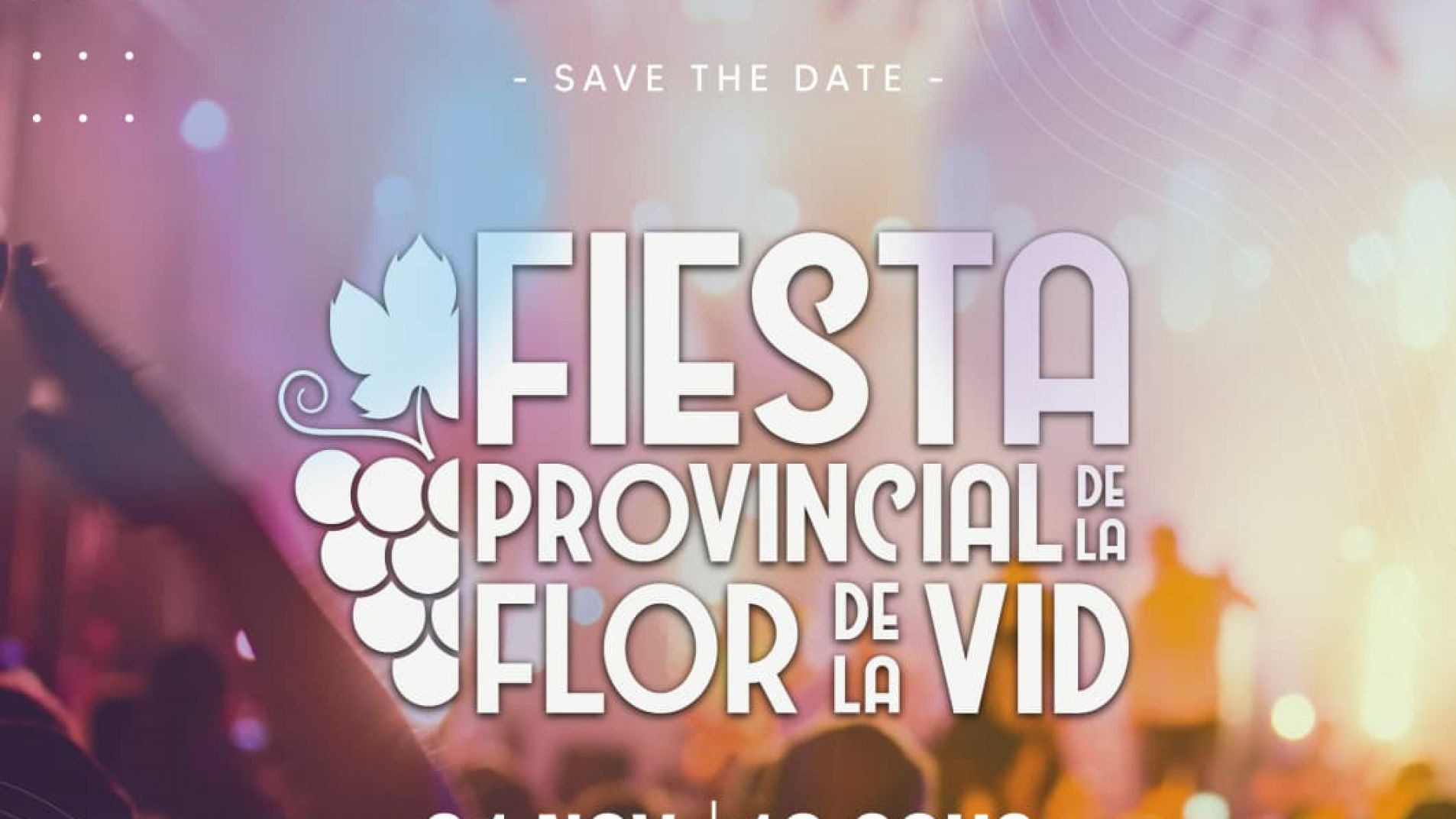 Este sábado será la Fiesta Provincial de la Flor de la Vid